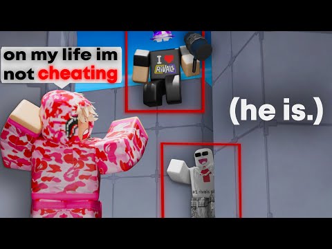 I caught a streamer CHEATING in Roblox Rivals… (BANNED LIVE)