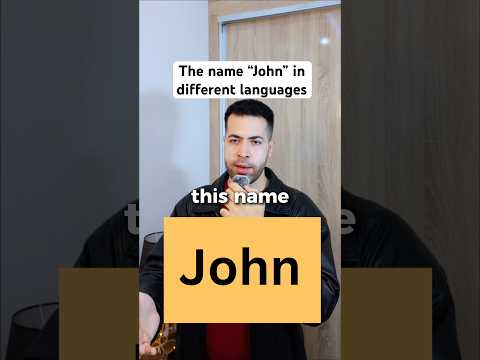 The Name “John” in Different Languages! #john #languages #languagelearning #bible #deutsch