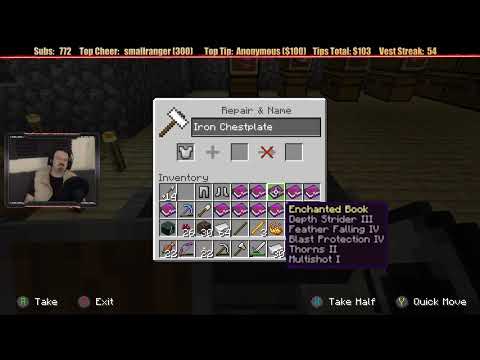 Minecraft "Chill Stream" April 27, 2020 pt1 - To Craft New Armor!