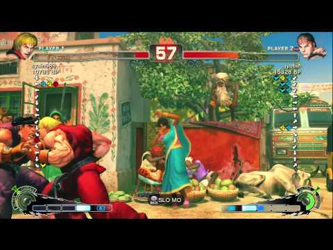 syain989 [Ken] vs jyobin [Ryu] SSF4 Japanese Online Ranked Matches - TRUE-HD