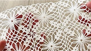 🌟4 Rows of Square Crochet Motif‼️Incredibly Beautiful and Easy Pattern Tutorial