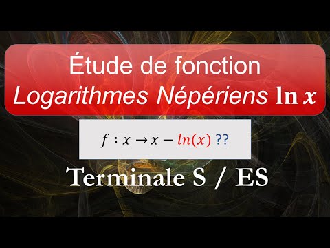 Étude de fonctions avec des logarithmes népériens - ln(x) ●●●○○  (Terminale S/ES)