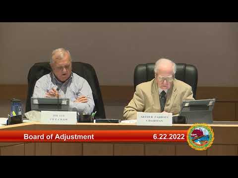 6.22.2022 Board of Adjustment