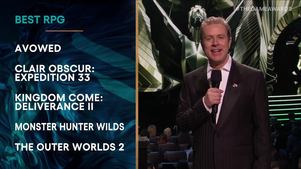 Host Geoff Keighley Announces Winners at The Game Awards 2025