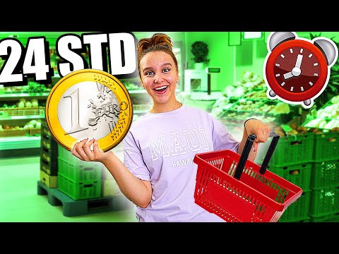 1 TAG  lang nur mit 1 EURO überleben ! 😳 - Celina