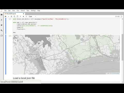 Interactive GIS in C++ with the Jupyter notebook with xleaflet