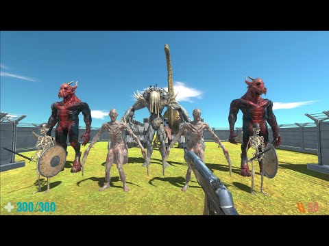 Helping the Dinosaurs to Escape from Infernals Prison - Animal Revolt Battle Simulator