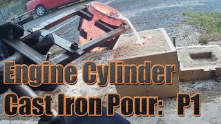 Steam Engine Build: Cast Iron Engine Cylinder Pour : Part 1