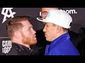 HEATED CANELO ALVAREZ HATEFUL FACE OFF WITH GENNADY GOLOVKIN AT GRAND ARRIVALS IN LAS VEGAS