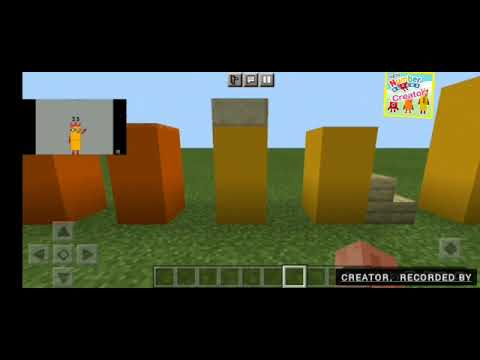 Creator Numberblocks band Quarters but in minecraft. 0.25 - 33.25