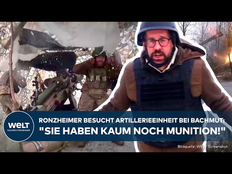 PUTINS KRIEG: Paul Ronzheimer besucht Artillerieeinheit bei Bachmut: "Sie haben kaum noch Munition!"