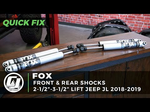 2018-2020 Jeep JL Wrangler: Front and Rear Fox shocks