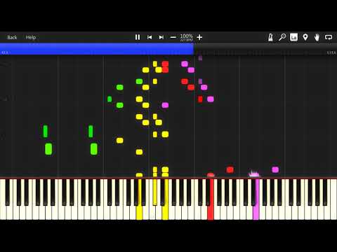 Piano Four Hands - G. Bizet, Jeux d'enfants, Op. 22 Nº4 - "Les chevaux de bois" [Synthesia Tutorial]
