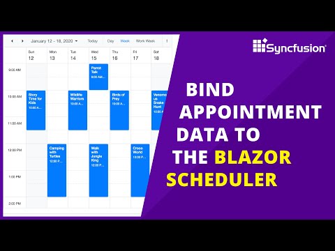 Bind Appointment Data to the Blazor Scheduler Getting Started Part 2