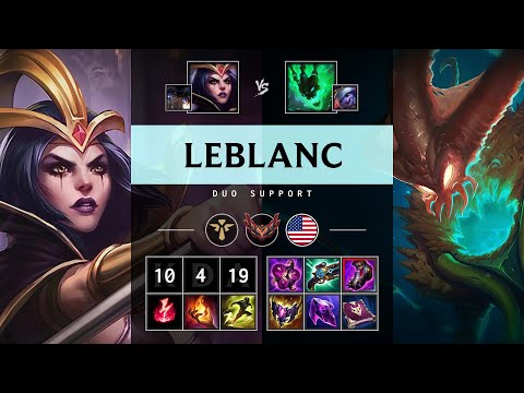 LeBlanc Support vs Thresh - NA Grandmaster Patch 25.04