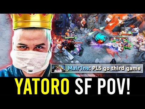 "YATORO SHADOW FIEND POV in GAME 3 against TEAM FALCONS.." - NO MERCY!