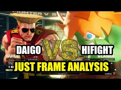 Just Frame Analysis! - Daigo Umehara (Guile) vs HiFight (Blanka)