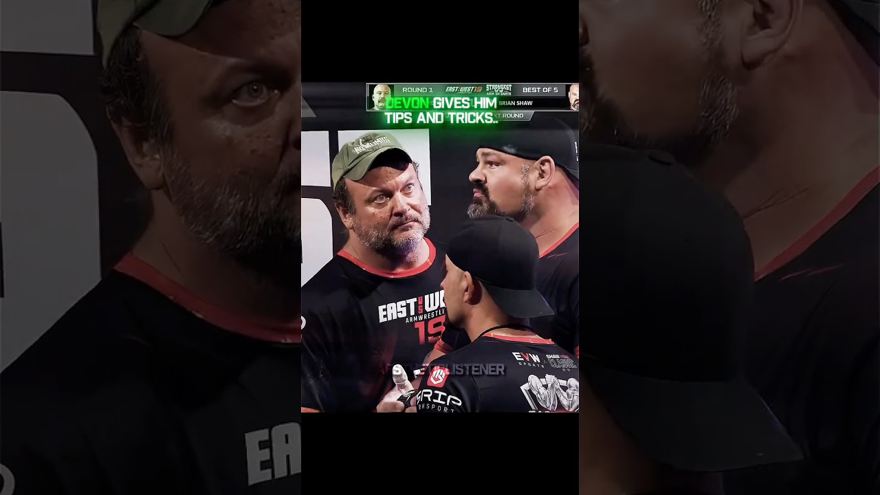 The Best Armwrestling Coach Ever?! 🔥👑 #armwrestling #devonlarrat #brianshaw
