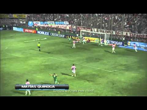 Gol de Quiroga. Unión 1 - Sp Belgrano 1. Fecha 28. Torneo Primera B Nacional.