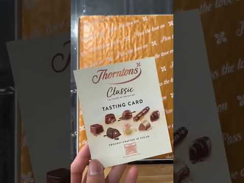 Filling platter with Thorntons chocolate @shorts#satisfying#asmr