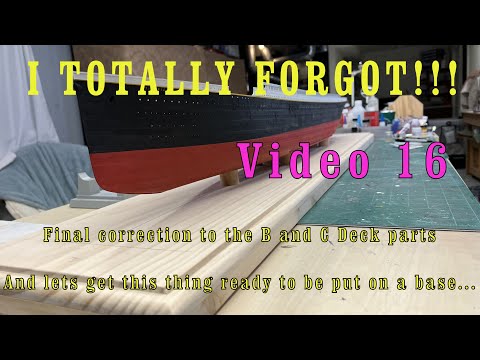 1:200 RMS Titanic Build Video 16