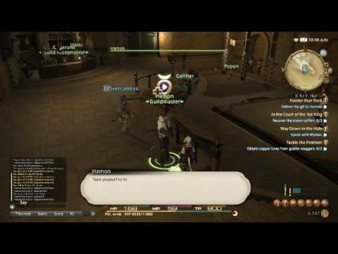 FF XIV: Harder Than Rock Lvl 5 Pugilist's Class Quest