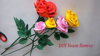 DIY Valentines Day Gifts For Him | Foamiran Rose Flowers |foam sheet craft ideas