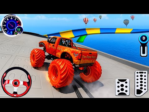 Acrobacias extremas con Monster Trucks en mega rampas 🔥 Juego de carreras de acrobacias con coche...