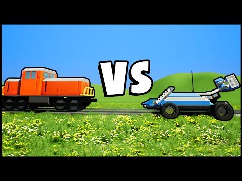 LEGO RC CAR vs LEGO TRAIN In A Giant Lego City! (Brick Rigs Gameplay)