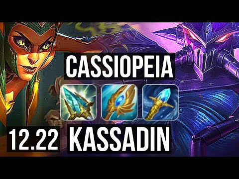 CASSIOPEIA vs KASSADIN (MID) | 12/1/8, Legendary | EUW Master | 12.22
