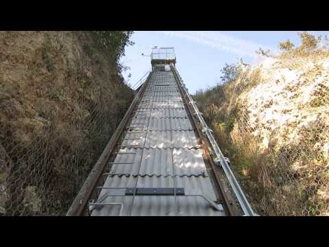 Standseilbahn 1354.01 Montcherand Kraftwerk neu Bergfahrt - Funicular