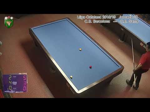 Billar a 3 Bandes Lliga Catala 2018/19 1ª Divisio Jornada 05 M. Casademunt vs I. Vives