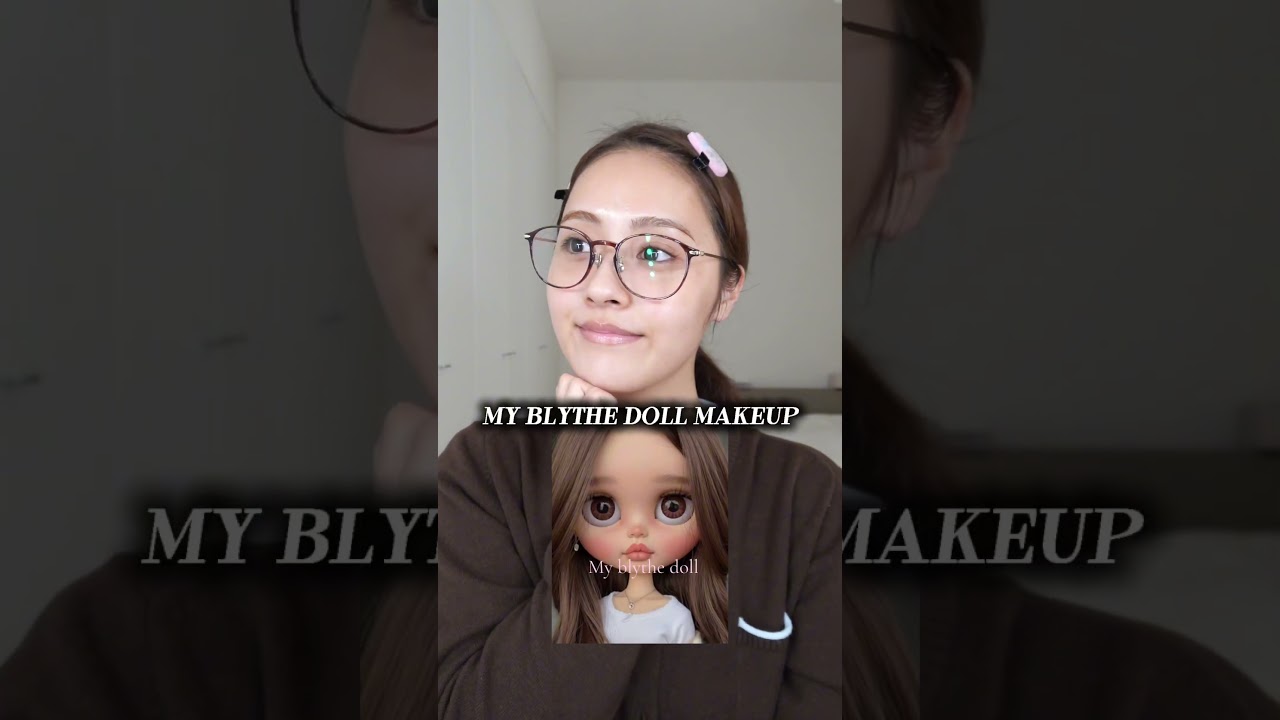 My blythe doll makeup🧸#myblythedollmake #myblythedoll