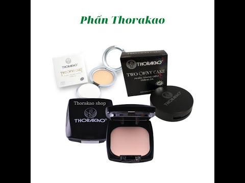 Video review Phấn trang điểm thorakao, phấn phủ kiềm dầu trắng da two way cake 13g