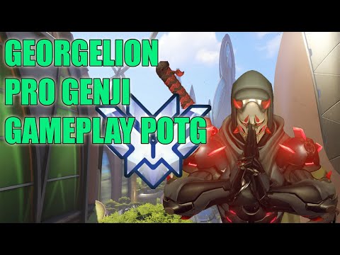 Georgelion66 CRAZY GENJI GAMEPLAY POTG - TOP 500 OVERWATCH SEASON 24