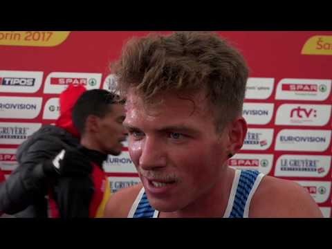 Andrew Butchart (GBR) after winning Bronze at the SPAR European Cross Country Championships