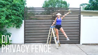 DIY Privacy Fence | Home With Stefani