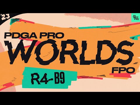 2023 PDGA Pro World Championships | FPO R4B9 | Tattar, Gannon, Handley, Lorentzen | Jomez Disc Golf