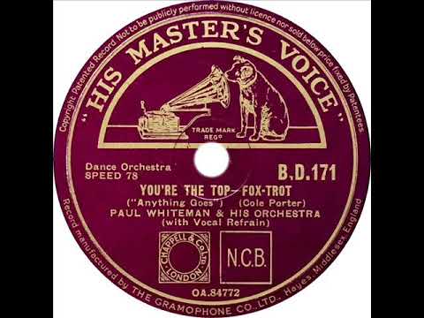 Paul Whiteman - You're The Top (Peggy Healy and John Hauser)