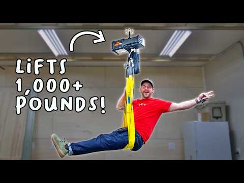 Building A DIY Chain Hoist Gantry In My Garage with Unistrut