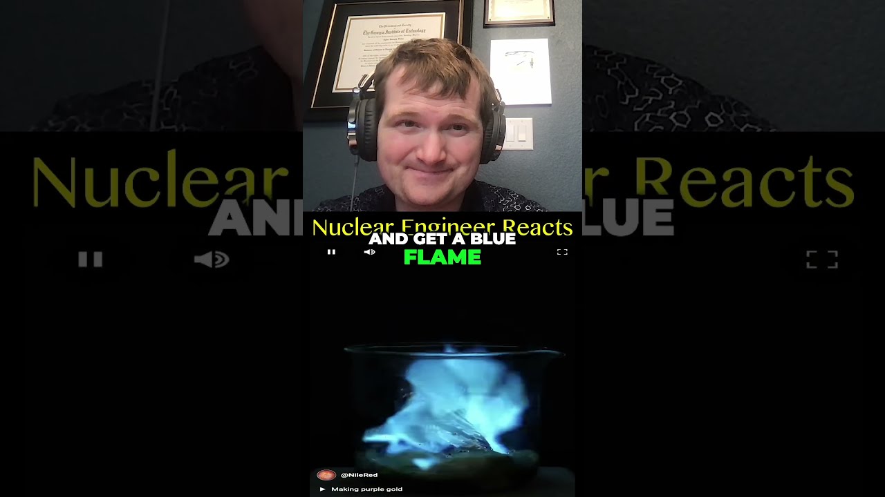 This Flame Looks Fake But is Real - Nuclear Engineer Reacts to NileRed