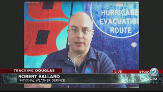 NWS gives 5 p.m. update on Hurricane Douglas