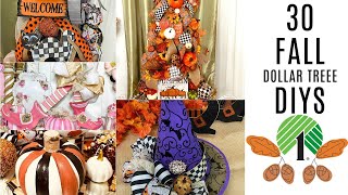 🍁30 DIY DOLLAR TREE HIGH END FALL DECOR CRAFTS 🍁&quot; I Love Fall&quot; ep 32 Olivias Romantic Home DIY
