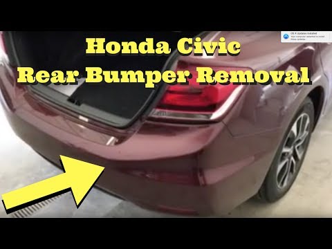 2012 2013 2014 2015 Honda CIVIC ---- Rear Bumper Removal Install Replace How to Remove