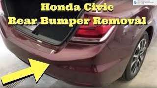 2012 2013 2014 2015 Honda CIVIC ---- Rear Bumper Removal Install Replace How to Remove