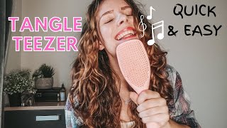 Trying a TANGLE TEEZER | Brush Styling WAVY HAIR
