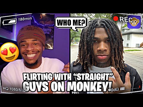 FLIRTING WITH “STRAIGHT” GUYS ON MONKEY👨🏽‍❤️‍💋‍👨🏽🌈 