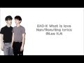 EXO K What Is Love Han Rom Eng Lyrics