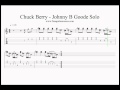 Chuck Berry - Johnny B Goode Solo Guitar Lesson ...