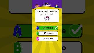 Perguntas de sabedoria - Quiz #quiz #sabedoria